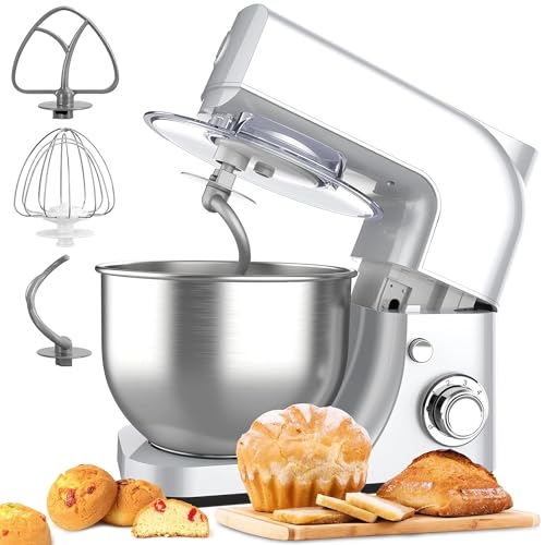 🎂【Sistema di sicurezza】Se lo chef della cucina si spegne a causa del surriscaldamento, spegnilo rapidamente e scollega il dispositivo dalla presa di corrente. Attendere 1 minuto, quindi reinserirlo. Se il mixer con ciotola ancora non si accende, attendere 30 minuti finché non si raffredda completamente e poi riaccenderlo.