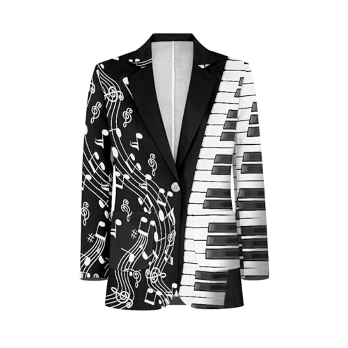 Gomyblomy One Button Formal Dress, Fashion Formal Blazer with Pockets, Casual Sports Jacket for Men