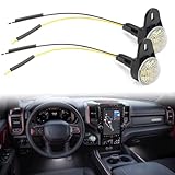 LED Interior Footwell Light with Harness for Jee'p Wrangler TJ Cherokee XJ Grand Cherokee ZJ Ram 1500 2500 3500 LED Under Dashboard Courtesy Floorboard Lamp Assembly 2Pcs