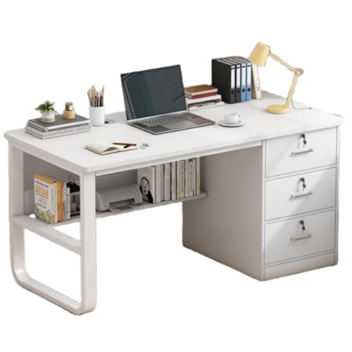 Sariny勉強机 学習机 事務机 pcデスク 学習机セット 学習デスクスーツ オフィスデスク 作業テーブル 家庭用 作業台 安定性と耐久性 引き出し付き 学校机 デスク パソコン机 学習デスク 作業台 学習デスク (C,100CM)