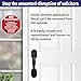 ZOCO – No Soliciting Window Clings (2-Pack) – 5-Inch Round Vinyl Decals for House or Office Windows – No Solicitors Sign, Easy to Apply & Reuse – Static Grip, Indoor Use