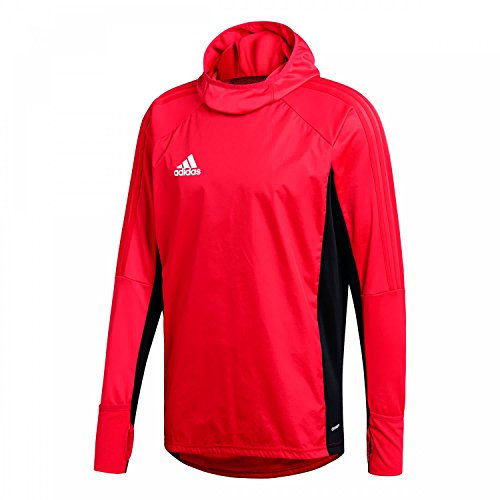 adidas Tiro 17 Warm Top - Adult - Scarlet/Black/White - L