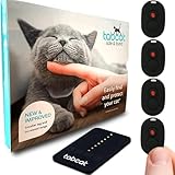 Tabcat V2 Cat & Kitten Tracker - No Monthly Subscription Fee | 4 Lightweight Homing Tags, Cases & Tracking Handset | More Accurate Than GPS | Track 4 Cats Indoors & Outdoors to 1" & 500 ft Range