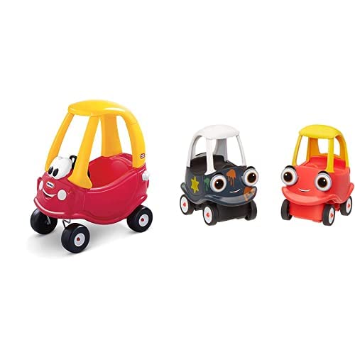 Little Tikes Cozy Coupe 30th Anniversary Car - 2 Mini Colour Change Vehicles For Tabletop & Floor Push Play