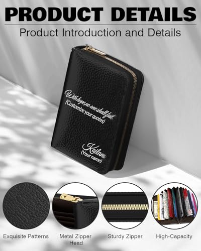 Image of Credit Card Holder, Stylish RFID-Blocking Slim Wallet, Custom A