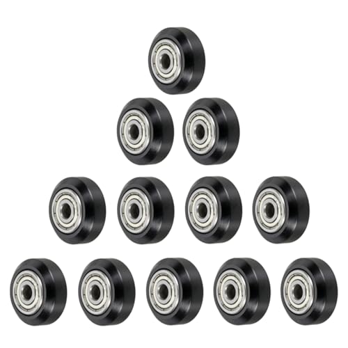 Poulie plastique imprimante 3D POM avec roulement linéaire 625zz pour guidage axe CNC noir 5 mm