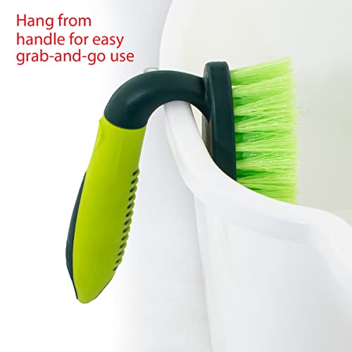 Pine-Sol Heavy Duty Scrub Brush – Comfort Grip | Iron Handle Design | All-Purpose Scrubber For Cleaning Kitchen, Bathroom, Sinks, Tubs, Floors #TOP2