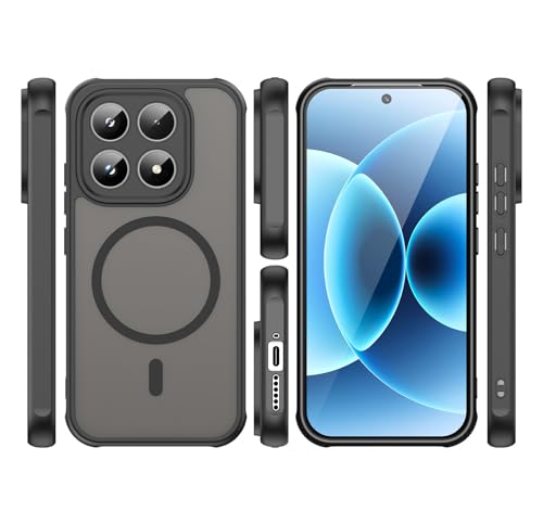 Image of Compatible with Xiaomi 17 Case Cover,Compatible with MagSafe,Anti-Fall,Compatible with Xiaomi 17 5G 25113PN0EC Cell Protective Phone Case Black