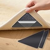 Giitoo 2025年最新改良 カーペット滑り止めシート 8枚 超強力 水洗いで粘着回復 床傷防止 跡残らず 繰り返し使用 ラグずれ防止 転倒防止テープ 洗濯可能 玄関マット キッチンマット ソファマット対応 三角形 底辺15cm×高さ7.5cm