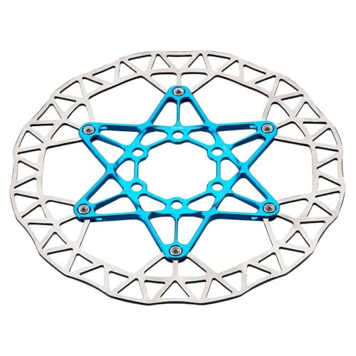 KCNC Lightweight Disc Brake Rotor, Blue, 6.3 inches (160 mm), Casudita Disc Rotor, 1 Side