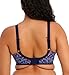 Elomi Women's Plus Size Energise Underwire Sports Bra with Racerback Conversion, Navy geo, 40HH