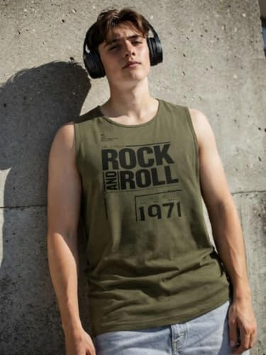 Image of Rigo Stylish Cotton Printed Vest for Men | Round Neck,Regular Fit, Sleeveless T-Shirt Vest for Men | Casual Innerwear Sando for Men & Boys - Perfect for Workouts Gym, Vacations, and Beaches