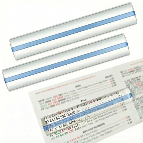 2 Pack Lupa para Mahjong con Línea Guía Azul