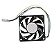 CUHAWUDBA 70 x 70 x 15 mm 12V 4 Pin PWM Computer PC Case Cooler Cooling Fan Nero