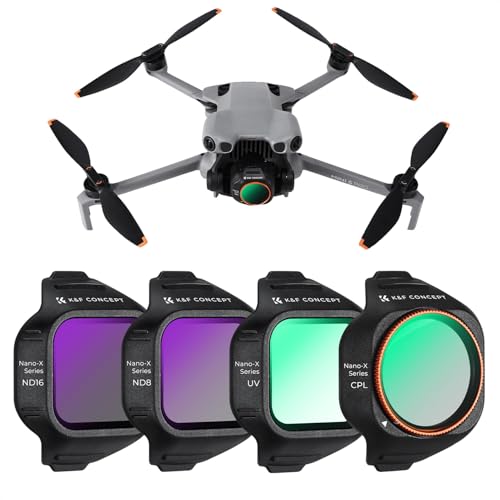 K&F CONCEPT DJI Mini 5 Pro�p�t�B���^�[�Z�b�g CPL+UV+ND8+ND16 �����Y�ی� ND�t�B���^�[�Ό��t�B���^�[