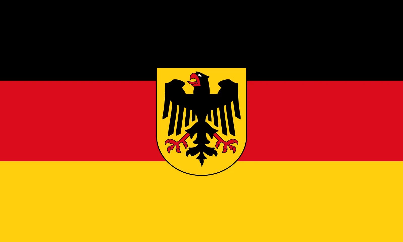 SHATCHI German Deutschland National Sports Olympics Polyester 5ft x 3ft Indoor Outdoor Flag, Germany Crest
