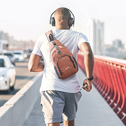 G4Free Brusttasche Schulterrucksack Sling Bags Umhängetasche Crossbody Herren Damen für Reise Wandern Radfahren Laufen Klettern