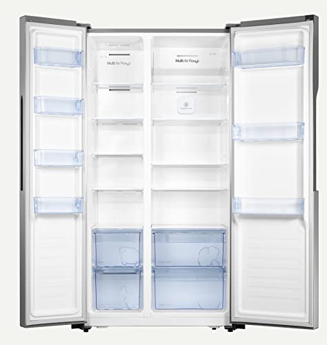 MILECTRIC-AMR-529A-Frigorifico-Combi-Americano-Inox-521-litros-No-Frost-Control-temperatura-en-la-puerta-Antibacteria-Puerta-antihuellas