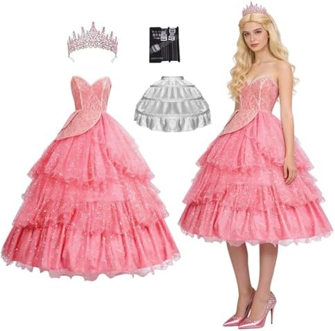 Adult Women's Uniform Pink Dress, Pink Dress, Formal Dress, Hallo...