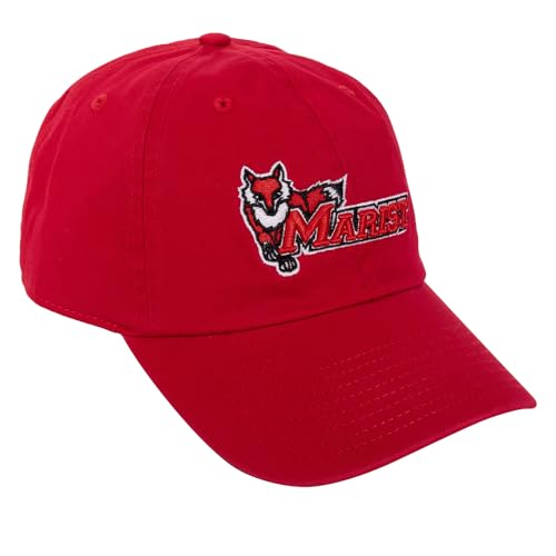 Gorra bordada ajustable roja estilo baseball miniatura 1