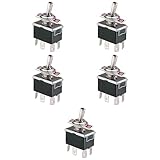 Configuration bipolaire DPDT (Double Pole Double Throw) - deux pôles commutent simultanément chacun entre deux voies distinctes. Idéal pour inverser la polarité (phase reversal, motor direction, batterie/sortie), commuter entre deux paires de signaux audio stéréo, sélectionner entre deux chemins équilibrés, bypass véritable d'effets avec maintien du ground, ou gérer des alimentations duelles (±V ou chaud/neutre ensemble).