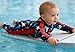 Funnycokid Baby Boy Swimsuit 9-12 Months Bathing Suit Infant Shrimp Zipper Rash Guard One Piece Swim Suit Long Sleeve with Hat UPF 50+