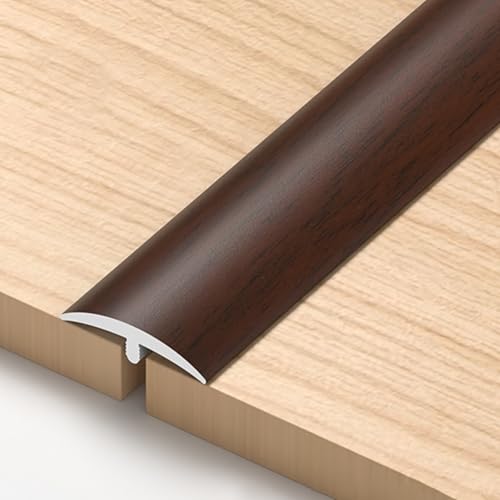 PVC Bordure De Moquette, T Bande Plancher Transition De Seuil, Pour Stratifié, Vinyle, Carrelage, Raccord Joints Sol, Facile À Nettoyer Et À Découper(Dark Red,3pcs*90 * 2.5cm)
