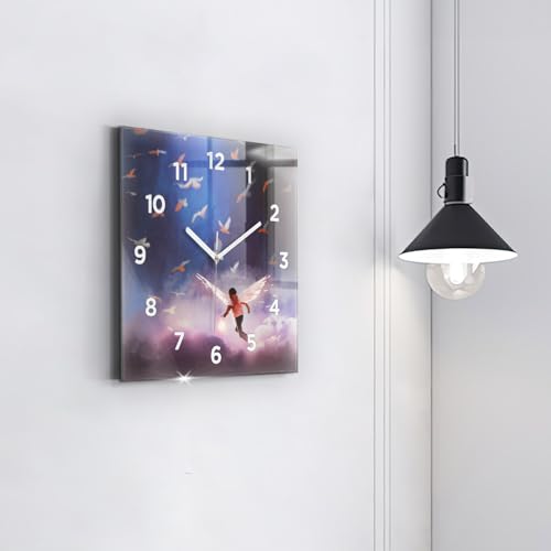 Horloge numérique de qualité supérieure format carré 30x30 cm moderne
