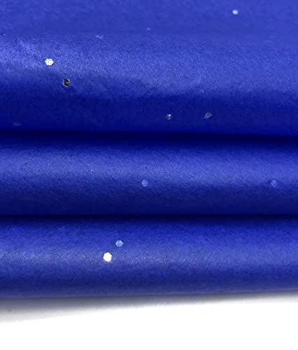 Image of Royal Blue Gemstone Luxury Multi-Purpose Wrapping Paper | 20x26 Inches | for Gift Wrapping, Gift HAMPERS, Art N Craft, Crafts and DIY Projects, Flower Making, Clothes ETC (90 Sheets)