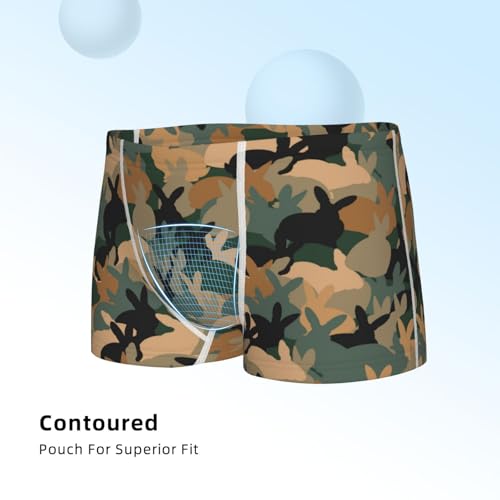 Boys' Cotton Boxer Brief Soft Underwear-Camouflage Rabbit4
