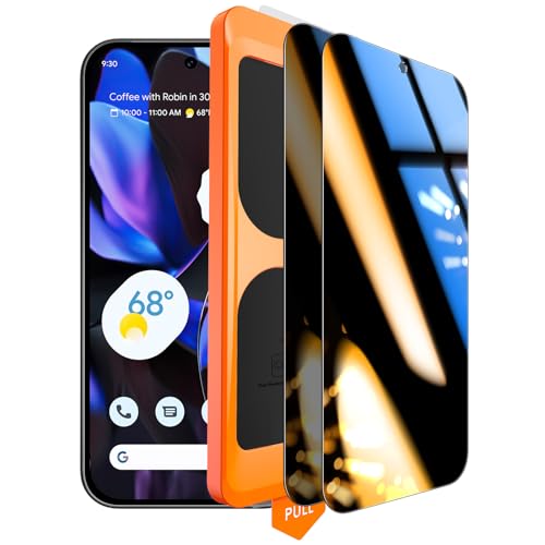 TOCOL for Pixel 9 Pro XL Privacy Screen Protector 6.8 9H Hardness Military Grade Shatterproof HD Tempered Glass Easy Installation 2 Pack