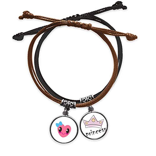 Pulsera de dinosaurio unido y cuero ajustable para princesa