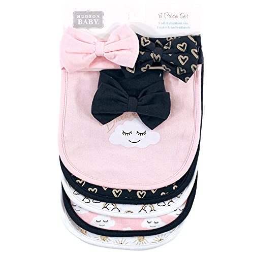 Image of Hudson Baby Unisex Baby Bandana Bibs and Headbands