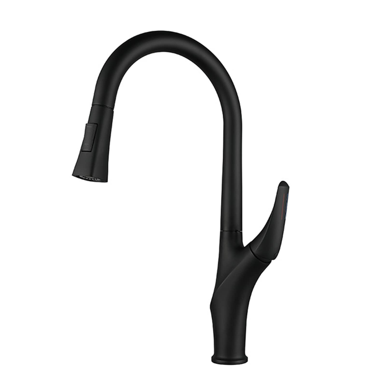 ZYCHSJXA Kitchen Taps with Pull Out Spray Cold and Hot Water Swivel Brass Single Hole Sink Tap