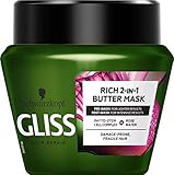 Schwarzkopf Gliss Bio-Tech Restore Rich Butter Mask Schon- und Bruchfeste Haarmaske 300ml