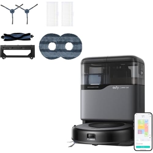 eufy C20 Pro Omni Robot Vacuum and Mop with Replacement Parts Kit