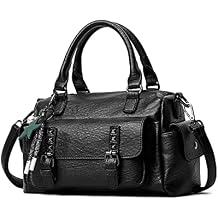 NICOLE & DORIS Crossbody Bags for Women Vintage Shoulder Bag Multiple Pockets Handbags PU Leather Small Satchel Bag
