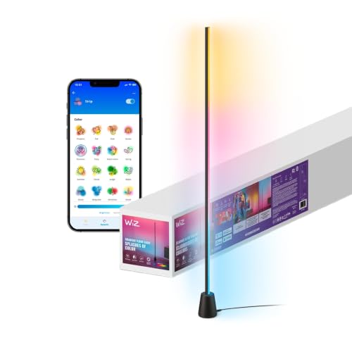 Image of WiZ Connected Gradient Floor Light, Multi-Color LED Light Strip, Sleek Design and Easy Setup, RGBIC LED Strip Lights, Floor Lamp Connects to Wi-Fi, Voice /App Control