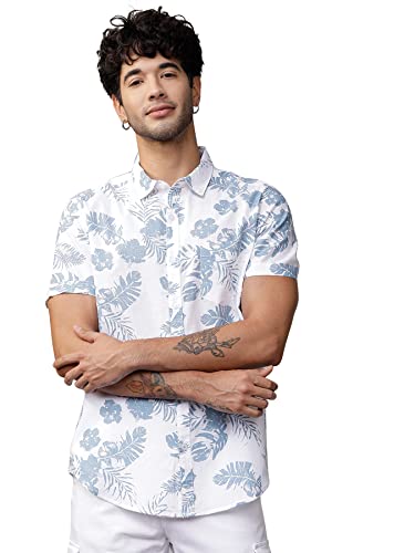 Image of IndoPrimo Men's Solid Regular Fit Shirt