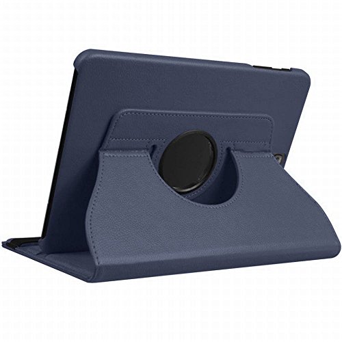 Image of for Galaxy Tab S3 9.7 inch case MOCA 360 Degree Rotating Stand PU Leather Flip Cover Case for Samsung Galaxy Tablet Tab S3 9.7 inch SM - T820 T825 Flip Cover case (Deep Blue)