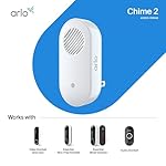 Arlo Chime 2 - Built-in Siren, Audible Alerts, Customizable Melodies, Wi-Fi Connected, Compatible Wired and Wireless Doorbell Camera, Security Camera, and Smart Home Devices (AC2001) - Image 3