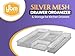 Ybm Home Silver Mesh Drawer Cabinet and or Shelf Organizer Bins, School Supply Holder Office Desktop Organizer Basket 1595 (6x6)