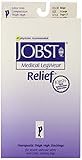 JOBST Relief Compression Stockings, 30-40 mmHg, Thigh High, Closed Toe, Beige, Large