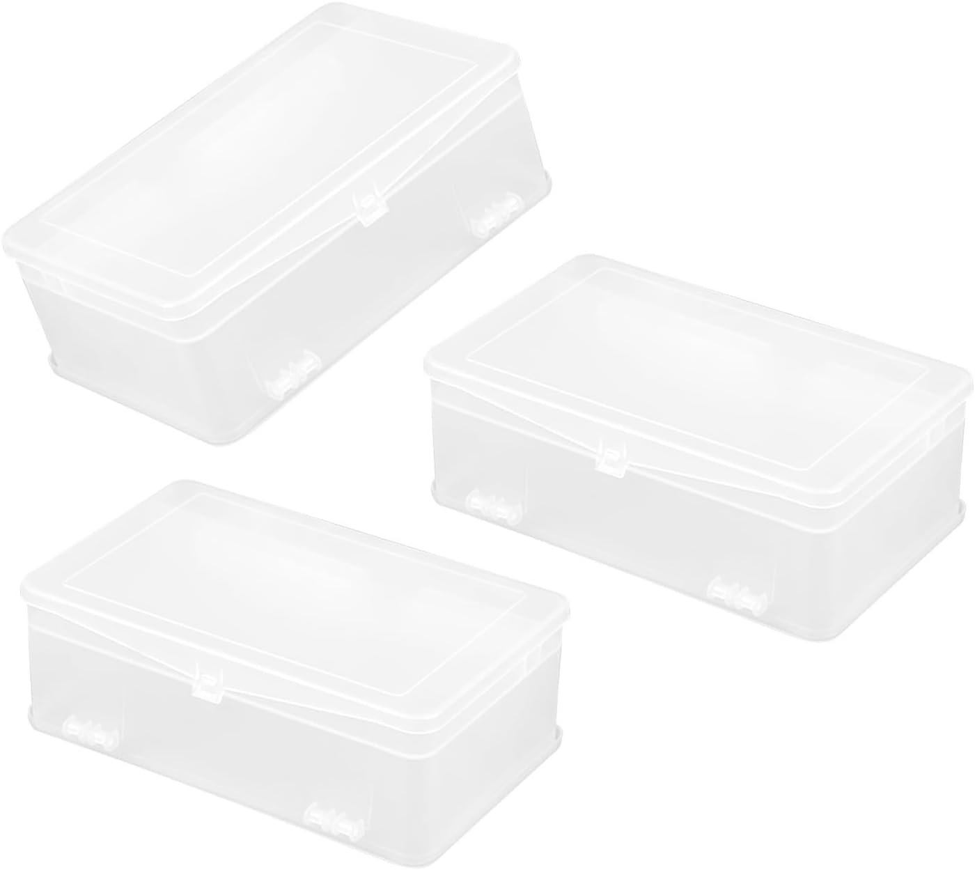 3pcs Double Layer Manicure Tool Box Nail Supplies Storage Case with Precise Compartments Large Capacity Abs Organizer for Studio and Workspace