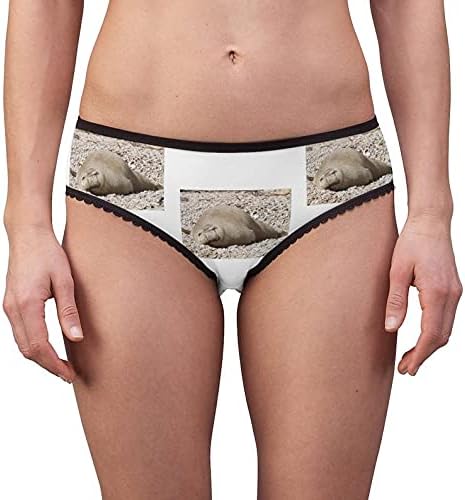 Mediterranean Monk Seal Panties, Mediterranean Monk Seal Underwear, Briefs, Cotton Briefs, Funny Underwear, Panties For Women