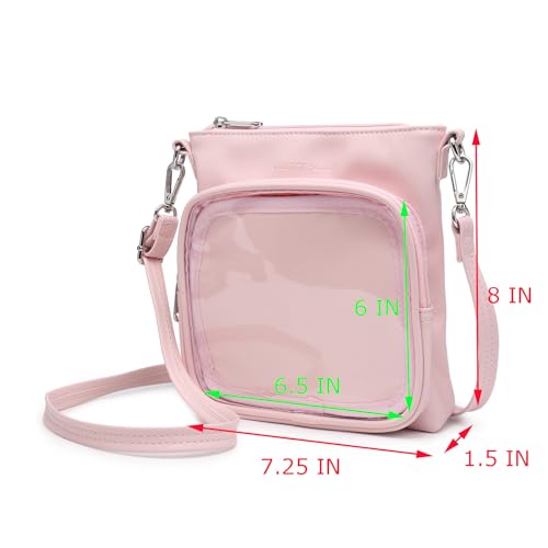 Image of Mini Ita Crossbody Purse, Pin Display Small Shoulder Bag For Anime