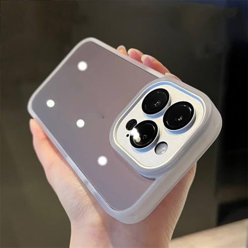 Étui de téléphone transparent antichoc avec pare-chocs en acrylique rigide pour iPhone 14