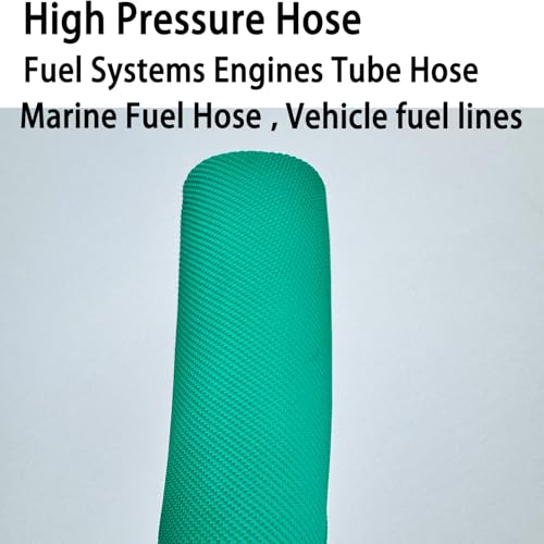 Image of Fuel Line 3 /8 inch inch,High Pressure Fuel Line Hose,10FT 6AN 10mm,Engines Fuel Systems,Marine Fuel Hose, Agricultural Machinery Fuel Line,Green,2.8Mpa 400PSI EN854-1TE