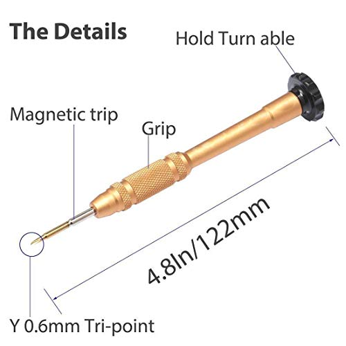 Teckman Y000 Tripoint Screwdriver,Magnetic Y000 Triwing Screwdriver Bit Set for iPhone 7/7Plus,iPhone8/8Plus,iPhone X and Apple Watch Repair