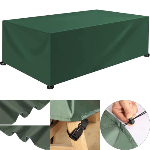 Housse de Table Jardin Rectangulaire 250x320x250cm Verte